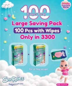 Large Saving Pack 100 Pcs with Wipes
