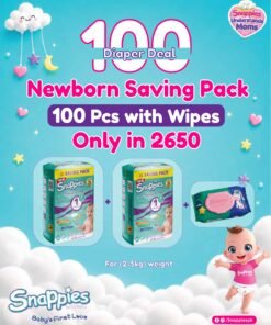 Newborn Saving Pack 100 Pcs with Wipes